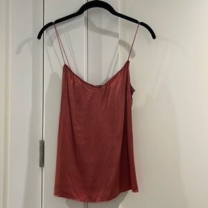 Elie Tahari Orange Silk Tank Top